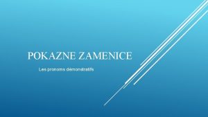 Pokazne zamenice