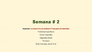 Semana 2 Anuncios La tarea 5 3 y