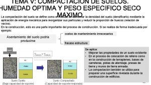 La compactacin del suelo se define como el