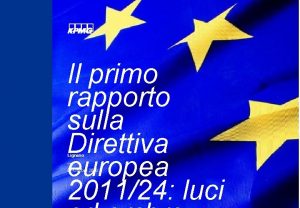 Il primo rapporto sulla Direttiva europea 201124 luci