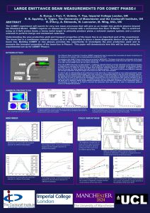 LARGE EMITTANCE BEAM MEASUREMENTS FOR COMET PHASEI ABSTRACT