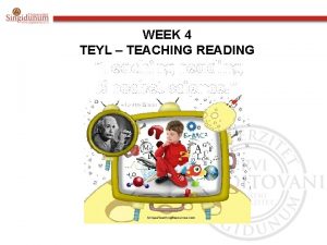 WEEK 4 TEYL TEACHING READING KWL Chart I