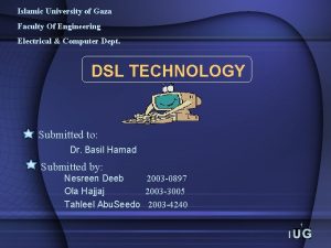 Islamic University of Gaza Faculty Of Engineering Electrical