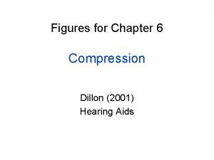 Figures for Chapter 6 Compression Dillon 2001 Hearing