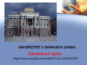 UNIVERZITET U SARAJEVU UNSA Gaudeamus Igitur https www