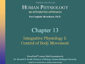 THIRD EDITION HUMAN PHYSIOLOGY AN INTEGRATED APPROACH Dee