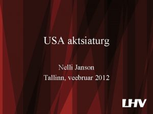 USA aktsiaturg Nelli Janson Tallinn veebruar 2012 1