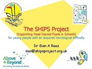 The SHIPS Project Supporting Head Injured Pupils in
