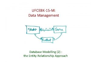 UFCE 8 K15 M Data Management Database Modelling
