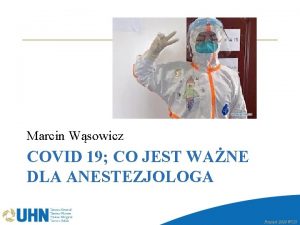 Marcin Wsowicz COVID 19 CO JEST WANE DLA