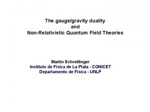 The gaugegravity duality and NonRelativistic Quantum Field Theories