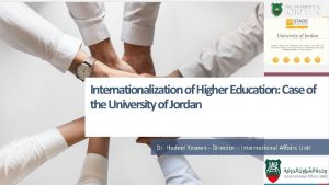 Internationalization of Higher Education Case of the University