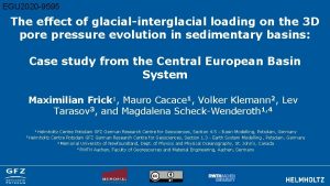 EGU 2020 9595 The effect of glacialinterglacial loading