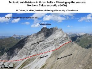 Tectonic subdivisions in thrust belts Cleaning up the