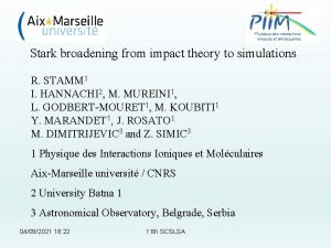 Stark broadening from impact theory to simulations R