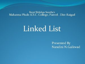 Rayat Shikshan Sansthas Mahatma Phule A S C
