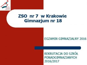 ZSO nr 7 w Krakowie Gimnazjum nr 18