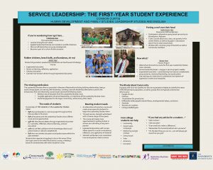 SERVICE LEADERSHIP THE FIRSTYEAR STUDENT EXPERIENCE CONNOR CURTIS