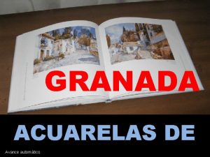 GRANADA ACUARELAS DE Avance automtico G WYNNE Geoffrey