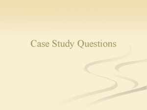 Case Study Questions Case Study 1 Housekeeping Success