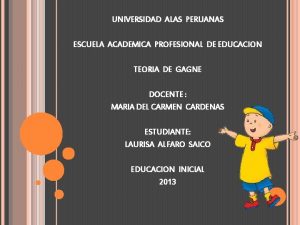 UNIVERSIDAD ALAS PERUANAS ESCUELA ACADEMICA PROFESIONAL DE EDUCACION