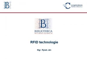 RFID technologie Mgr Rzek Jn Od rovho kdu