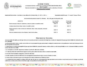 INFORME N 0719 ACTIVIDADES DE BARRIDO Y LIMPIEZA