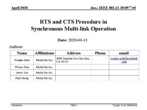 April 2020 doc IEEE 802 11 200577 r