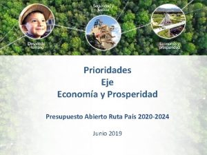 Prioridades Eje Economa y Prosperidad Presupuesto Abierto Ruta