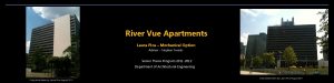 River Vue Apartments Laura Pica Mechanical Option Adviser