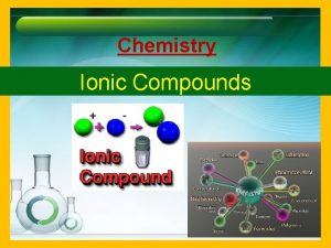 Chemistry Ionic Compounds Ionic Compounds Recall Ions on