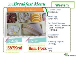 210 Breakfast Menu Main Cheese Toast Western Cheese