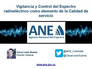 Vigilancia y Control del Espectro radioelctrico como elemento