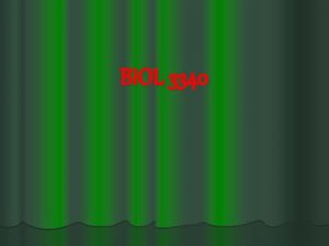 BIOL 3340 Chapter 2 Microscopy Fixation l preserves