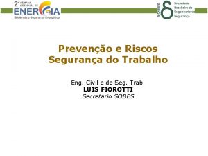 Preveno e Riscos Segurana do Trabalho Eng Civil