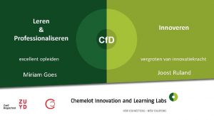 Leren Professionaliseren Innoveren Cf D excellent opleiden vergroten