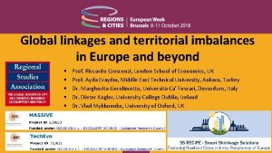 Global linkages and territorial imbalances in Europe and