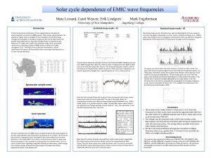 Solar cycle dependence of EMIC wave frequencies Marc