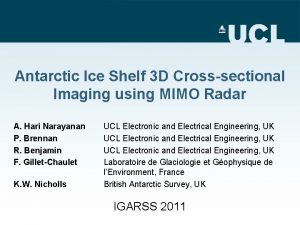 Antarctic Ice Shelf 3 D Crosssectional Imaging using