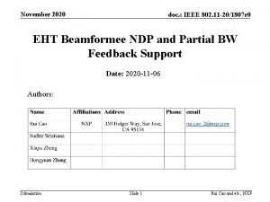 November 2020 doc IEEE 802 11 201807 r