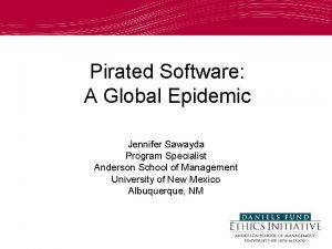 Pirated Software A Global Epidemic Jennifer Sawayda Program