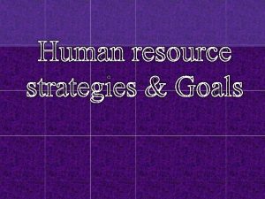 Human Resource Development Human Resource Development HRD is