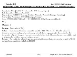 September 2020 doc IEEE 15 20 0278 00