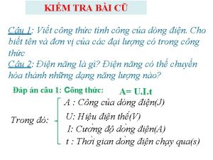 KIM TRA BI C Cu 1 Vit cng