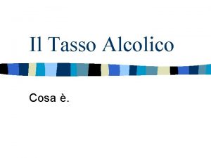 Il Tasso Alcolico Cosa Che cos lalcol n