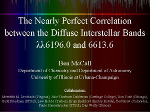 The Nearly Perfect Correlation between the Diffuse Interstellar