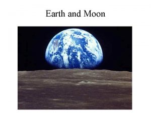 Earth and Moon Rotation and Revolution Seasons on