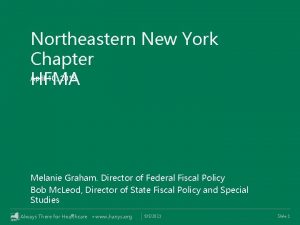 Northeastern New York Chapter April 10 2019 HFMA