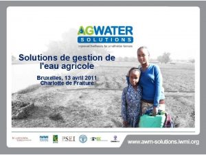 Solutions de gestion de leau agricole Bruxelles 13