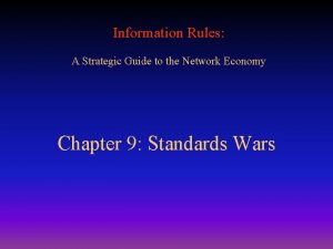 Information Rules A Strategic Guide to the Network